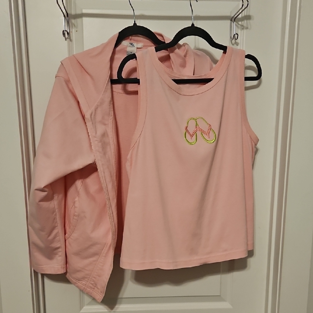 WOMENS SIZE XL CRUISE WEAR Tank Top and MATCHING HOODED Jacket Set LOW $4.99 SH